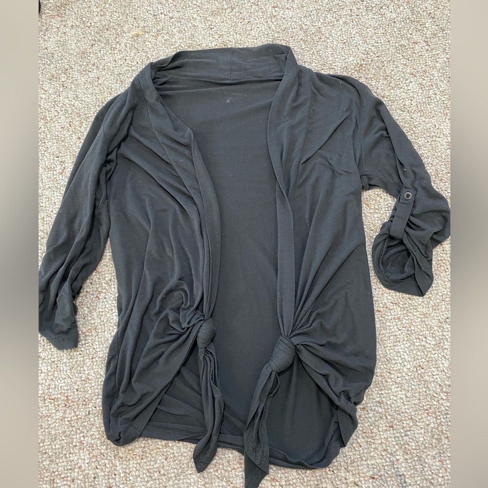 PORT AUTHORITY dark grey cardigan